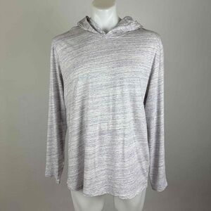 NWT Vince Light Grey Mens Pullover Hoodie Size Large